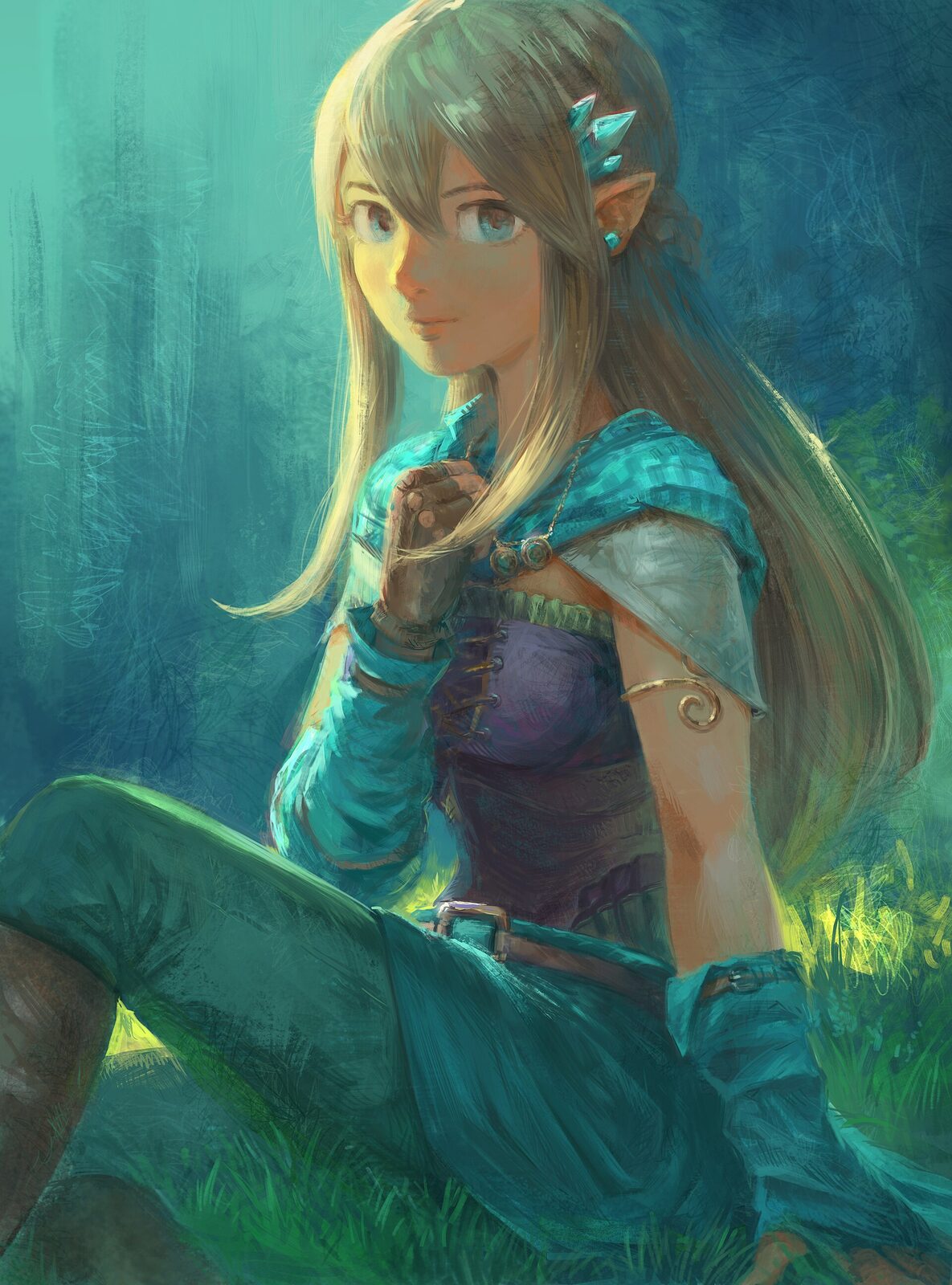 Mirefall fantasy heroine character artwork