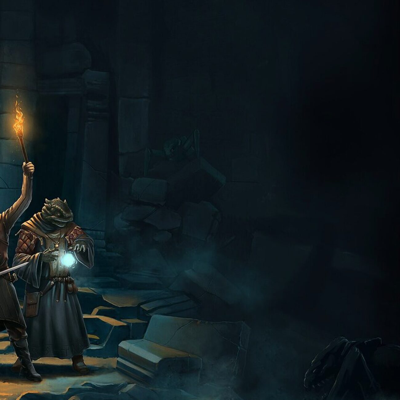 Detailed view of a Mirefall dungeon expedition