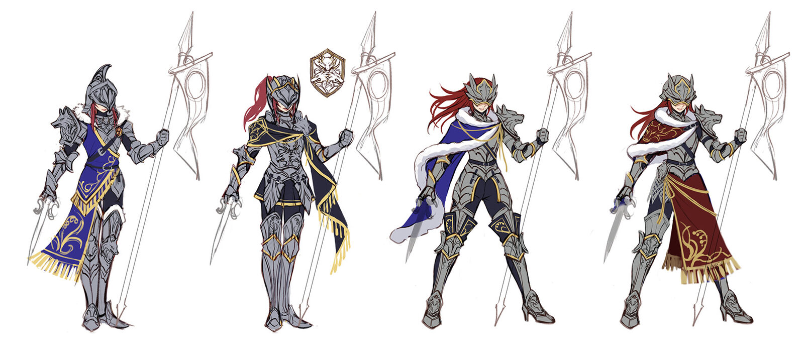 Fantasy character concept art from the world of Mirefall